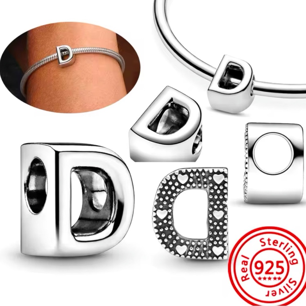 NWOT Letter D Alphabet Charm Sterling Silver 925